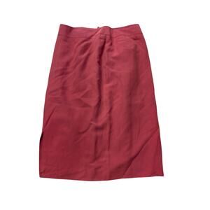 Spiegel silk and linen dusty rose pencil skirt size 10